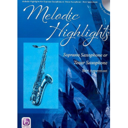Melodic Highlights (+CD) : for saxophone in Bb - Bert Appermont