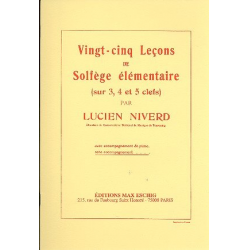 25 Lecons de solfège élémentaire - Lucien Niverd