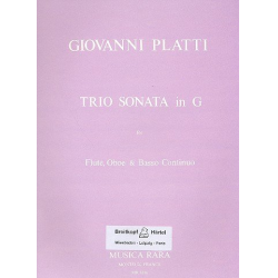 Triosonate G-Dur : für Flöte, Oboe - Giovanni Benedetto Platti