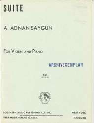 Suite op.14 : - A. Adnan Saygun