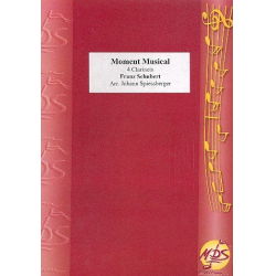 Moment Musical Op. 94,3 D - 780 (Klar.-Quartett) - Franz Schubert / Arr. Johann Spiessberger