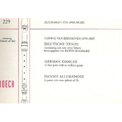 Deutsche Tänze : für 4 Blockflöten - Ludwig van Beethoven