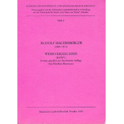 Mauersberger Werkverzeichnis RMVW - Rudolf Mauersberger