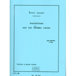TOMASI : VARIATIONS SUR UN THEME CORSE - Henri Tomasi