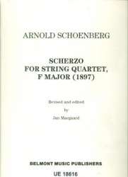 SCHERZO F-MAJOR : FOR STRING QUARTET - Arnold Schönberg
