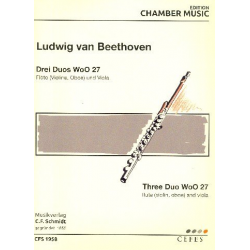 3 Duos : für Flöte (Violine, Oboe) und Viola - Ludwig van Beethoven