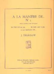 DELECLUSE J. : A LA MANIERE DE N01 - Jacques Delecluse