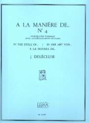 DELECLUSE J. : A LA MANIERE DE N04 - Jacques Delecluse
