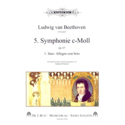Sinfonie c-Moll Nr.5 op.67 1.Satz für Orchester : - Ludwig van Beethoven