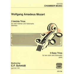 3 leichte Trios : für 2 Violinen und - Wolfgang Amadeus Mozart