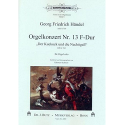 Orgelkonzert F-Dur Nr.13 : für Orgel - Georg Friedrich Händel (George Frederic Handel)