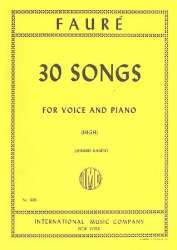30 Songs : for high voice and piano - Gabriel Fauré