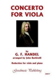 Concerto for Viola and Strings : for viola - Georg Friedrich Händel (George Frederic Handel)