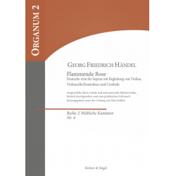 Flammende Rose : für Sopran, Violine - Georg Friedrich Händel (George Frederic Handel)