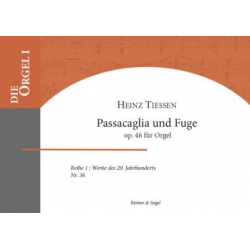 Passacaglia und Fuge op.46 (Orgel) - Heinz Tiessen