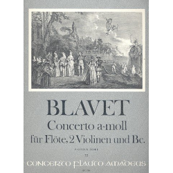 Concerto a-Moll - für Flöte, - Michel Blavet