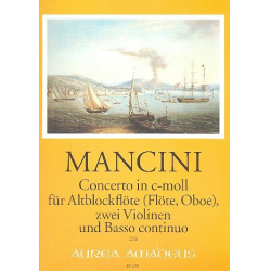 Konzert c-Moll - für Altblockflöte - Francesco Mancini