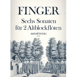 6 Sonaten op.2 - für 2 Altblock- - Gottfried Finger