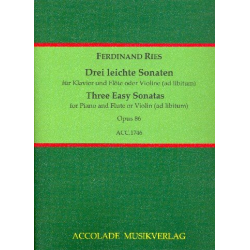 3 leichte Sonaten op. 86 - Ferdinand Ries