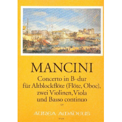 Konzert B-Dur Nr.10 - für Altblockflöte - Francesco Mancini