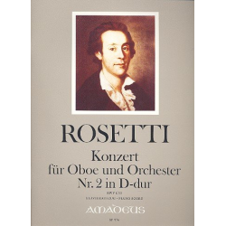 Konzert D-Dur Nr.2 RWVC33 für Oboe - Francesco Antonio Rosetti (Rößler)