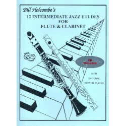 12 intermediate Jazz Etudes (+CD) : - Bill Holcombe