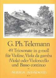 Triosonate g-Moll Nr.49 - für Violine, - Georg Philipp Telemann