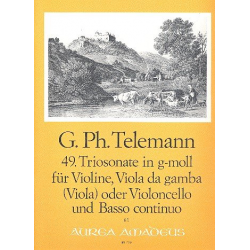 Triosonate g-Moll Nr.49 - für Violine, - Georg Philipp Telemann