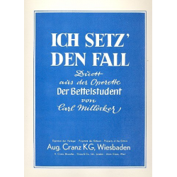 Ich setz den Fall - Duett für - Carl Millöcker