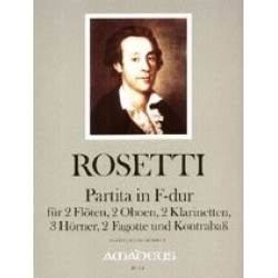 Partita F-Fur - für 2 Flöten, 2 Oboen - Francesco Antonio Rosetti (Rößler)