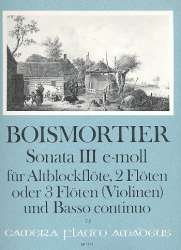 Sonate e-Moll Nr.3 op.34,3 - für - Joseph Bodin de Boismortier