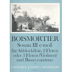 Sonate e-Moll Nr.3 op.34,3 - für -Joseph Bodin de Boismortier