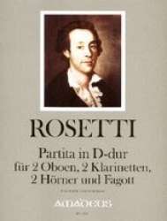 PARTITA D-DUR - FUER 2 OBOEN, - Francesco Antonio Rosetti (Rößler)