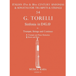 Sinfonia D major G8 : for trumpet, - Giuseppe Torelli