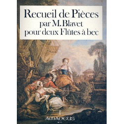 Recueil de pieces 1 - pour 2 flutes - Michel Blavet