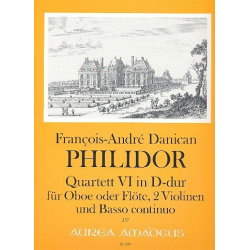 Quartett D-Dur Nr.6 - für Oboe (Flöte), - Francois-Andre Philidor