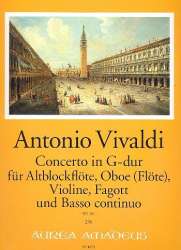 Konzert G-Dur RV101 - für Altblockflöte, - Antonio Vivaldi