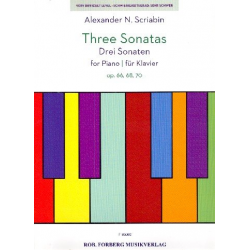 3 Sonatas - - Alexander Skrjabin / Scriabin