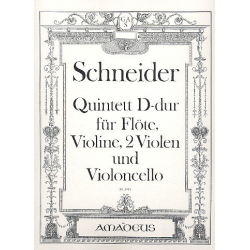 Quintett D-Dur op.49 - für Flöte, - Georg Abraham Schneider