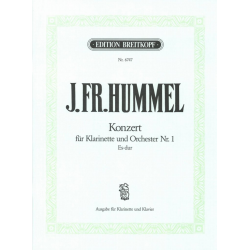 KONZERT NR. 1 ES-DUR : FUER KLARI- - Josef Hummel
