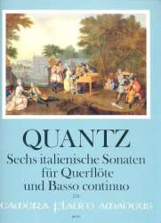 6 italienische Sonaten - für Flöte und Bc - Johann Joachim Quantz