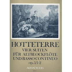 4 Suiten op.5 Band 1 (Nr.1-2) - - Jacques-Martin Hotteterre ("Le Romain")