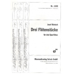3 Flötenstücke - für 3 Querflöten - Josef Bönisch