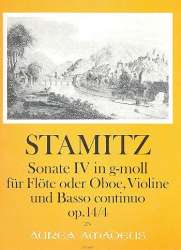 Sonate g-Moll op.14,4 - für Flöte - Carl Stamitz