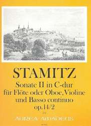 Sonate C-Dur op.14,2 - für Flöte - Carl Stamitz