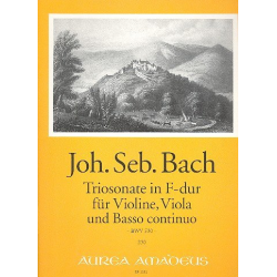 Triosonate F-Dur BWV530 - für Violine, - Johann Sebastian Bach