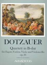 Quartett B-Dur op.36 - für Fagott, Violine, - Justus Johann Friedrich Dotzauer
