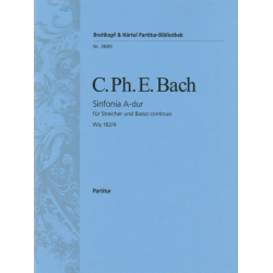 Sinfonia A-Dur Wq182,4 : - Carl Philipp Emanuel Bach