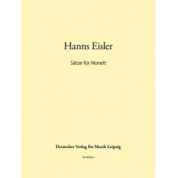 Instrumentalmusik : Sätze für Nonett - Hanns Eisler