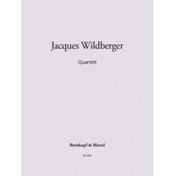 QUARTETT : FUER FLOETE, - Jacques Wildberger